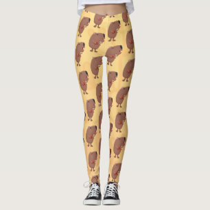 Niedliche singende Capybara ukulele Cartoon Illust Leggings