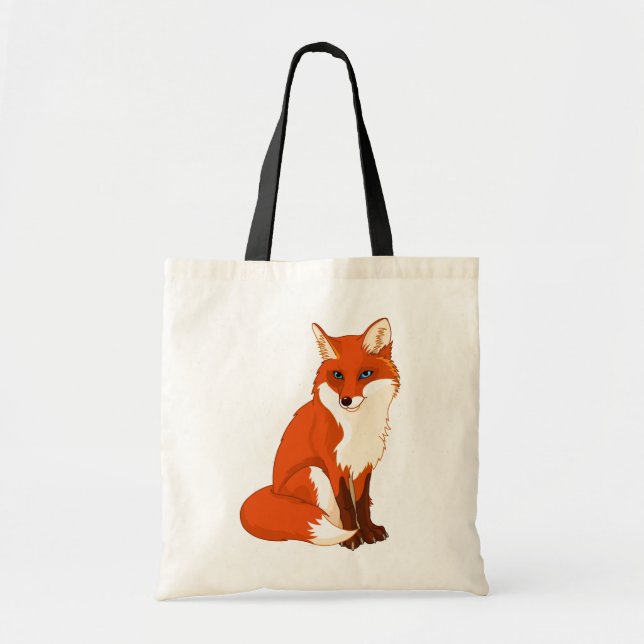 Niedliche sitzende Taschen-Tasche Fox Tragetasche (Vorne)