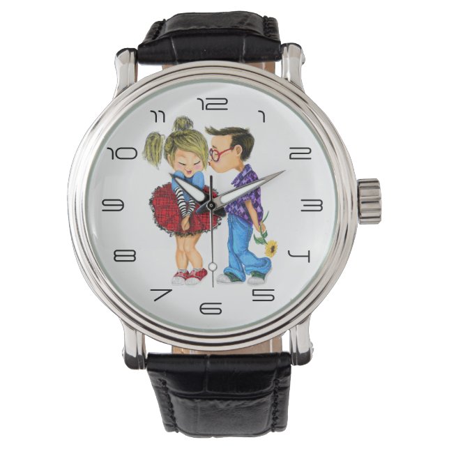 Niedliche Sitzüberwachung Armbanduhr (Vorderseite)