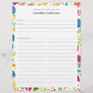 Niedliche skandinavische Blumenrezeptur Beilage Flyer