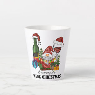 Niedliche skandinavische Gnome-Urlaubsgestaltung Milchtasse