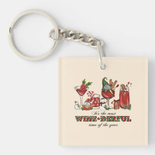 Niedliche skandinavische Weihnachtsglocken mit Wei Schlüsselanhänger