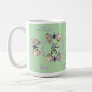 Niedliche skurrile Libelle Schmetterling Maureen G Kaffeetasse