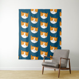 Niedliche Sleepy Cat Tapestry Wandteppich