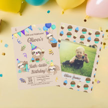 Niedliche Sloth Birthday Party