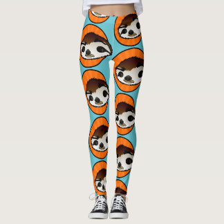 NIEDLICHE SLOTH GRAPHIC PATTERS-LEGGINGS LEGGINGS