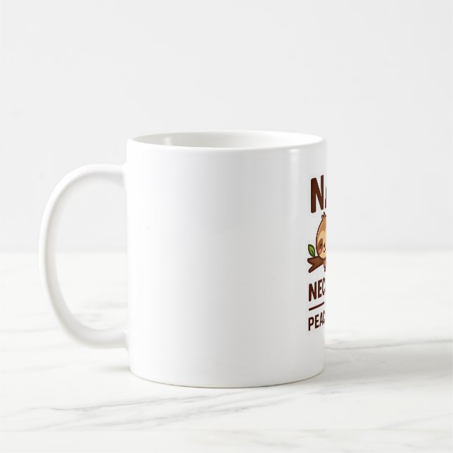 Niedliche Sloth-Nickerchen - Notwendige Erwachsene Kaffeetasse (Links)