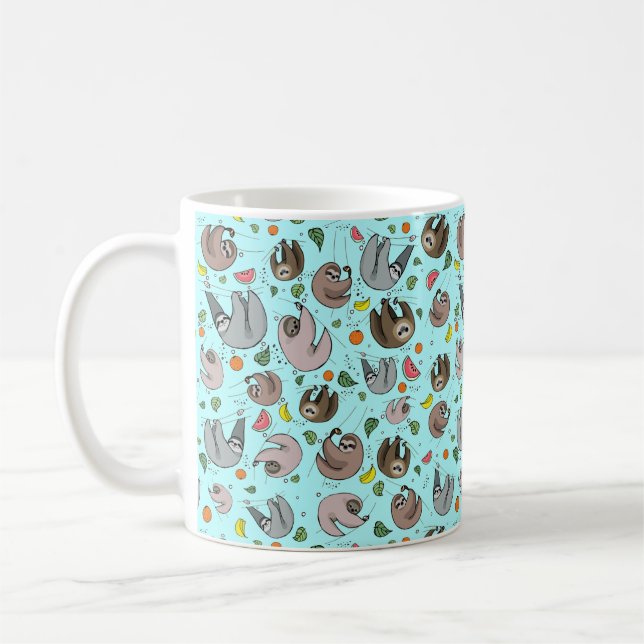 Niedliche Sloth-Tasse Kaffeetasse (Links)