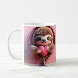 Niedliche Sloth Valentine Tasse