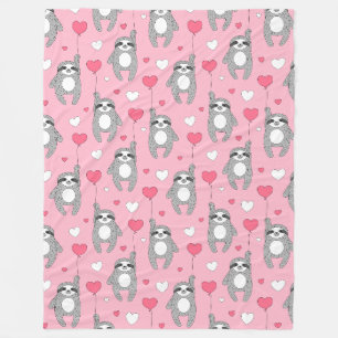 Niedliche Sloths Fleece Blanket