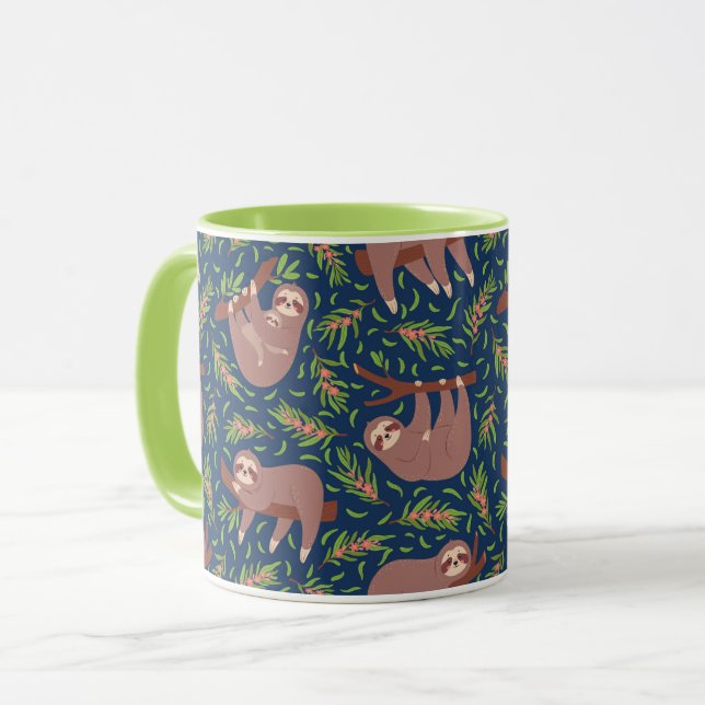 Niedliche Sloths Tasse (Vorderseite Links)