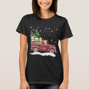 Niedliche Slots mit rotem LKW Funny Christmas Gesc T-Shirt