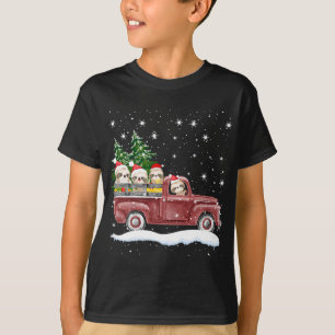 Niedliche Slots mit rotem LKW Funny Christmas Gesc T-Shirt