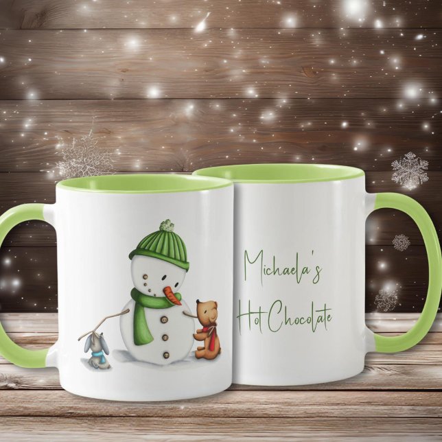Niedliche Snowman Animals Tasse (Von Creator hochgeladen)