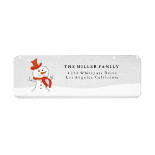 Niedliche Snowman Holiday/Christmas Address Labels