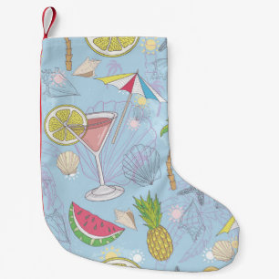Niedliche Sommer-Illustrationsmuster mit Wassermel Kleiner Weihnachtsstrumpf