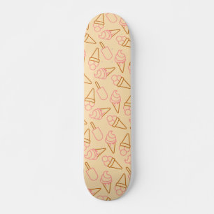 Niedliche Sommerküche mit Kontur-Eis-Konturen Skateboard