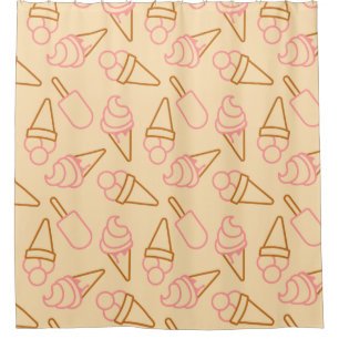 Niedliche Sommerküche mit Konturen aus Kontur Duschvorhang