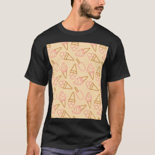 Niedliche Sommerküche mit Konturen aus Kontur T-Shirt