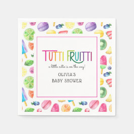 Niedliche Sommerküche Tutti Fruitti Babydusche Serviette