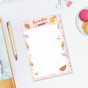 Niedliche Sommerschichten Eiscreme Post-it Klebezettel