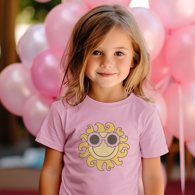 Niedliche Sommersonne mit Groovy Shades Sonnenbril Kleinkind T-shirt (Von Creator hochgeladen)