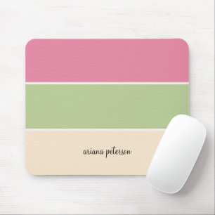 Niedliche Sommerstreifen und Skriptname Mousepad