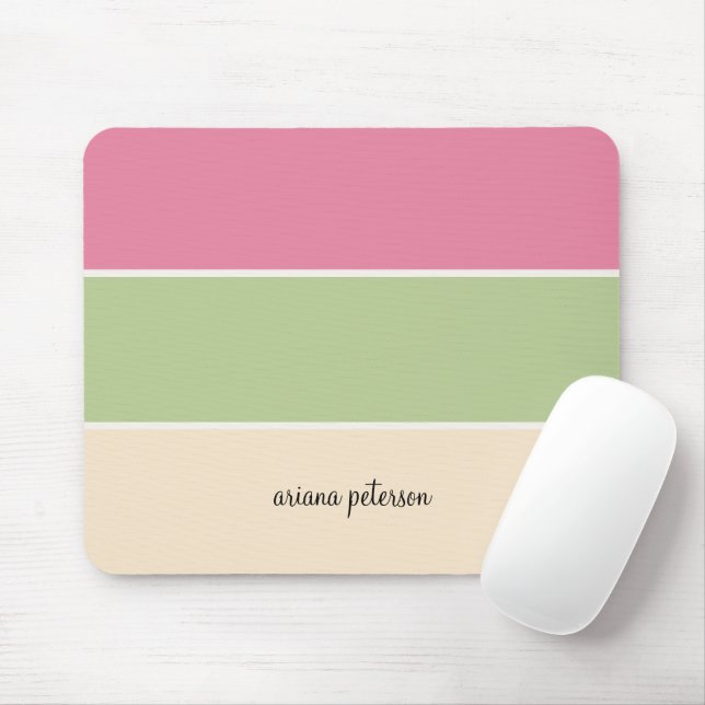 Niedliche Sommerstreifen und Skriptname Mousepad (Mit Mouse)