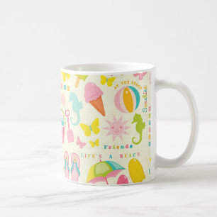 Niedliche Sommerzeit Kaffeetasse