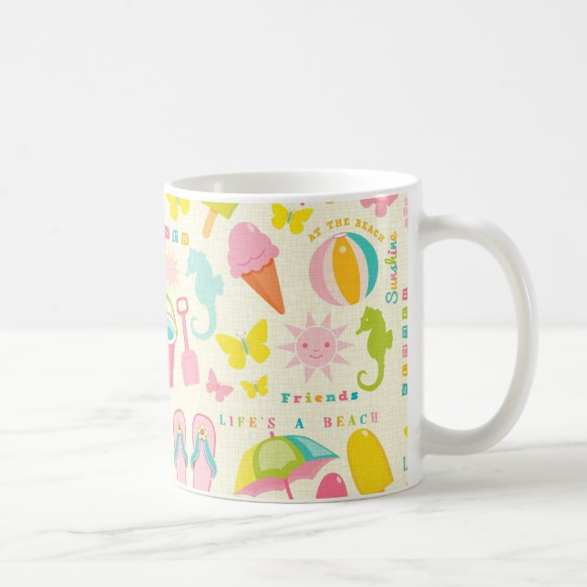 Niedliche Sommerzeit Kaffeetasse (Rechts)