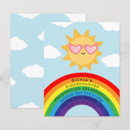 Niedliche Sonne und Regenbogen Haushalt Kinder Abs