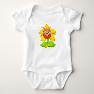 Niedliche Sonnenblume Baby Strampler
