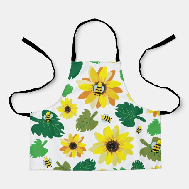 Niedliche Sonnenblume Schürze (Vorderseite)