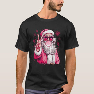 Niedliche Sonnenbrille des Weihnachtsmanns Gum Pin T-Shirt