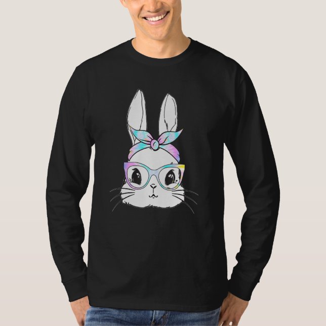Niedliche Sonnenfront Gefärbte Krawatte Brille Ost T-Shirt (Vorderseite)