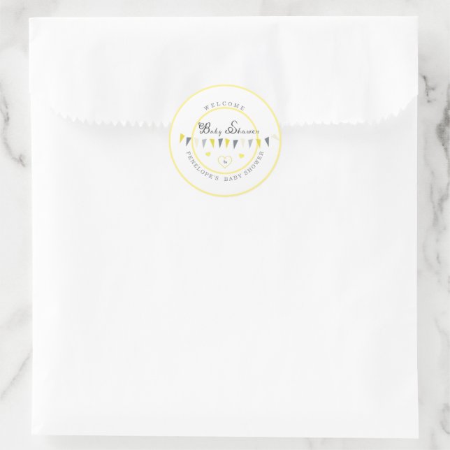 Niedliche Sonnige Elegance Jägerdusche Runder Aufkleber (Tasche)