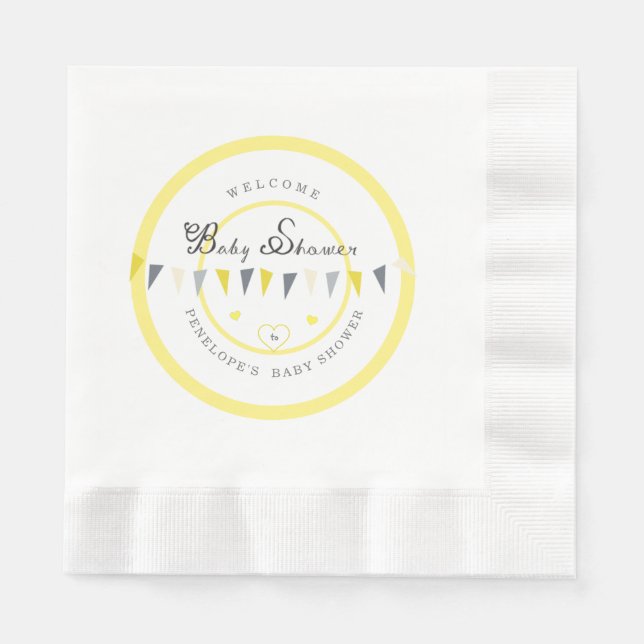 Niedliche Sonnige Elegance Jägerdusche Serviette (Vorderseite)