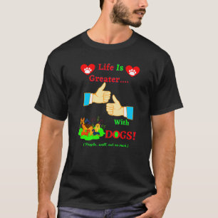 Niedliche sonnige Lässige Dackel Leben ist größer T-Shirt