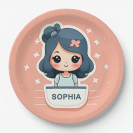 Niedliche Sophia-Papierplatte Pappteller