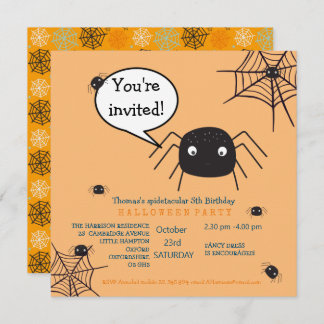 Niedliche Spinne Geburtstag/Halloween-Kind