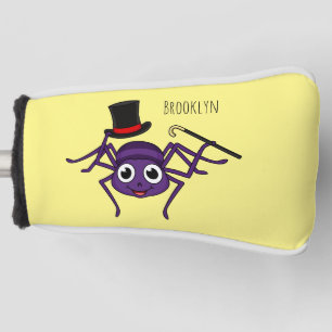 Niedliche Spinne im Cartoon oben Golf Headcover