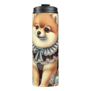 Niedliche Spitz-Malerei Thermosbecher