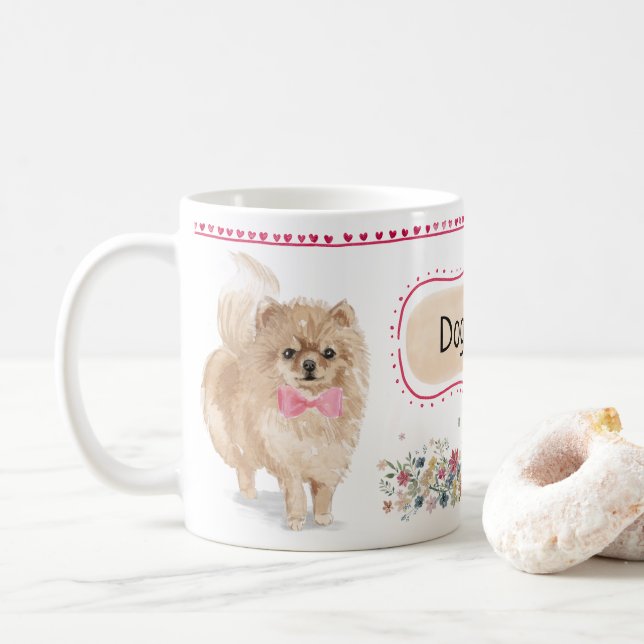 Niedliche Spitzwatercolor-Tasse Kaffeetasse (Mit Donut)