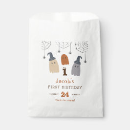 Niedliche Spooky Geister und Spinnen Erster Geburt Geschenktütchen