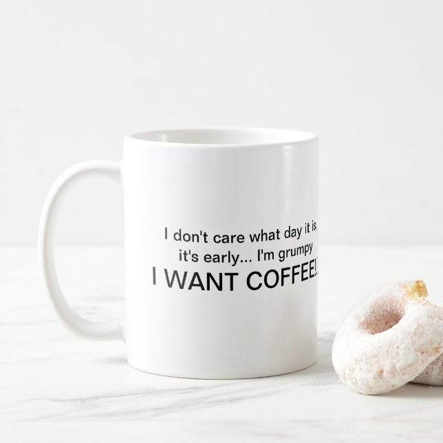 niedliche Sprichwortkaffee-Tasse Kaffeetasse (Mit Donut)