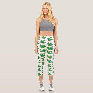 Niedliche Springererbsen in der Darstellung des Ca Capri Leggings