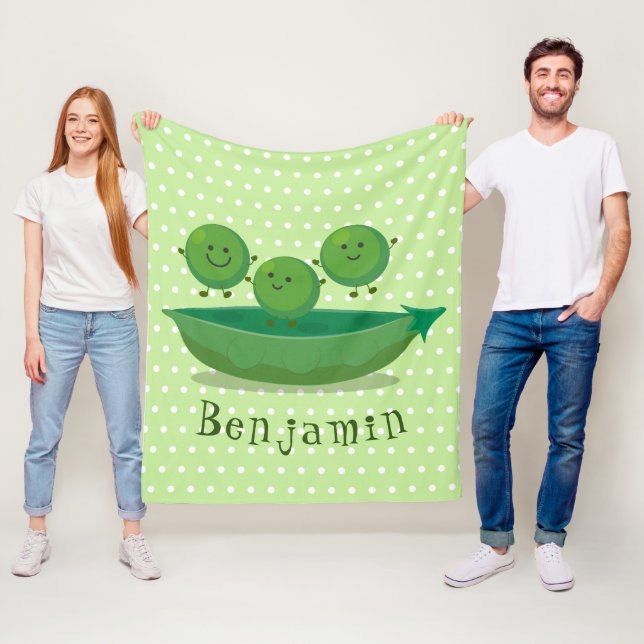 Niedliche Springererbsen in der Darstellung des Ca Fleecedecke (Beispiel)