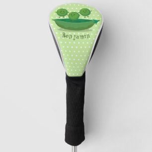 Niedliche Springererbsen in der Darstellung des Ca Golf Headcover