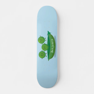 Niedliche Springererbsen in der Darstellung des Ca Skateboard