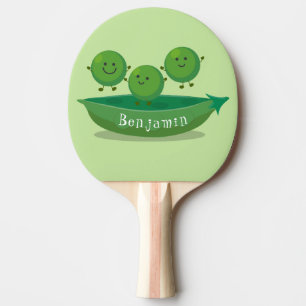 Niedliche Springererbsen in der Darstellung des Ca Tischtennis Schläger